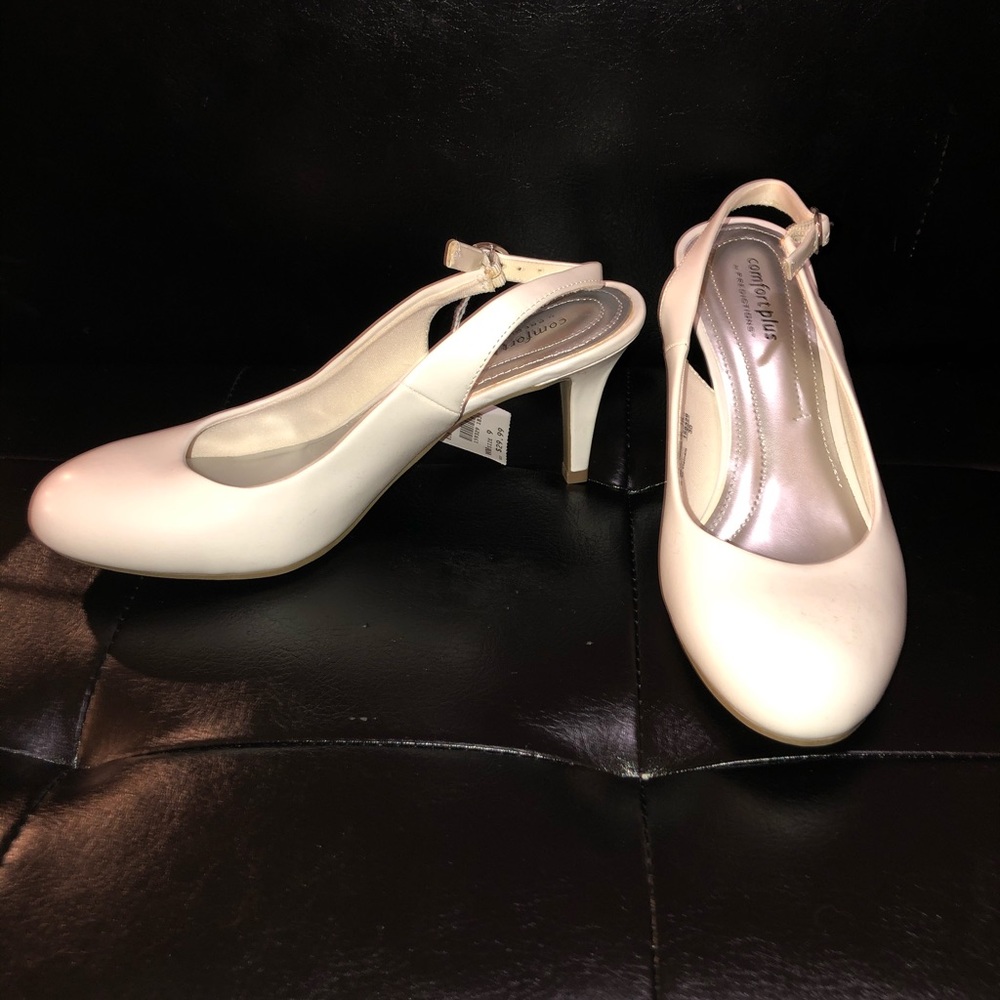 Women’s white heels